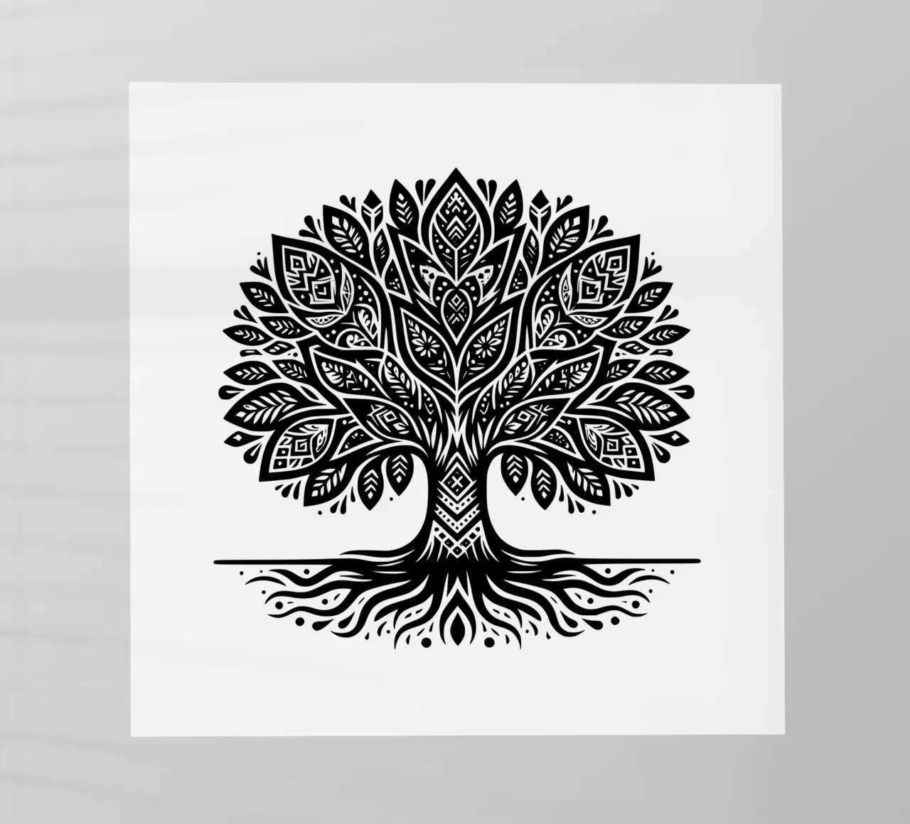 Albero della vita in bianco e nero pellicola backlit da Spiritual Touch