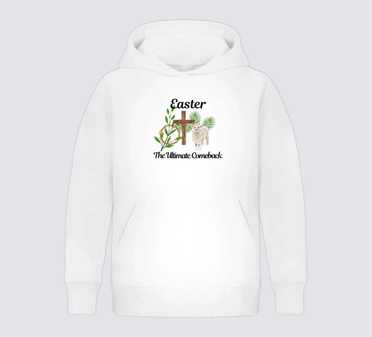 Easter: The Ultimate Comeback He Rose, We Rise in His Glory kids hoodie by Lionandlamb