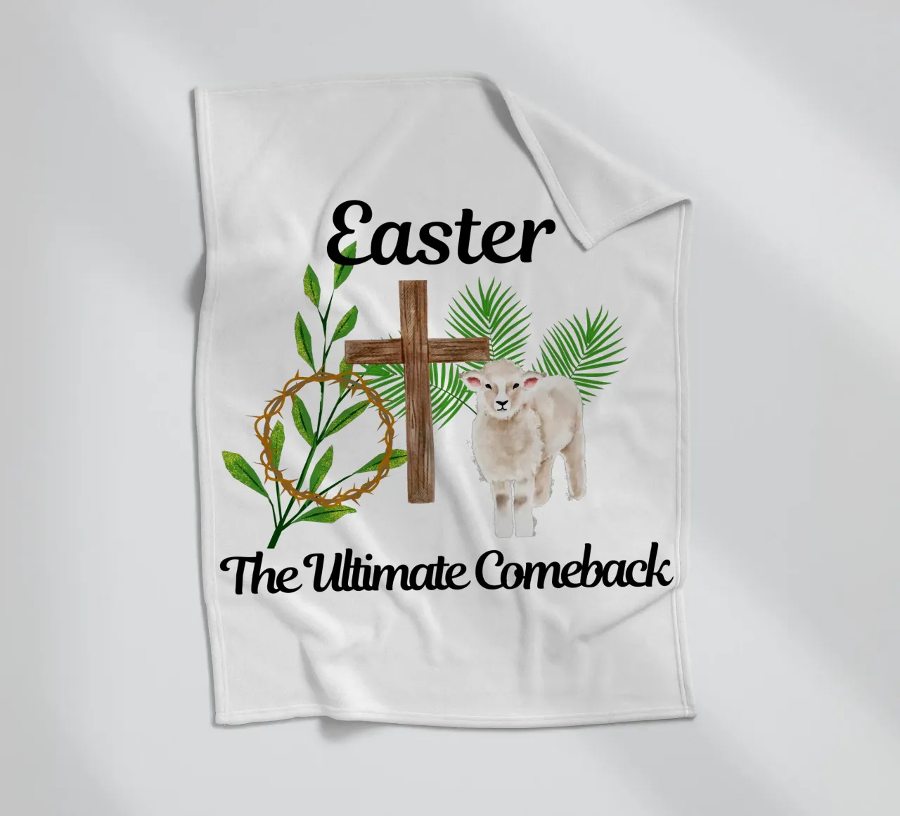 Ostern: Das ultimative Comeback Er ist auferstanden, wir erheben uns in seiner Herrlichkeit Fleecedecke von Lionandlamb