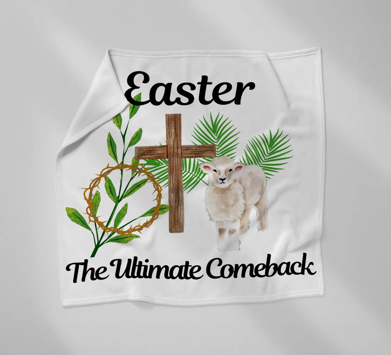 Ostern: Das ultimative Comeback Er ist auferstanden, wir erheben uns in seiner Herrlichkeit Fleecedecke von Lionandlamb