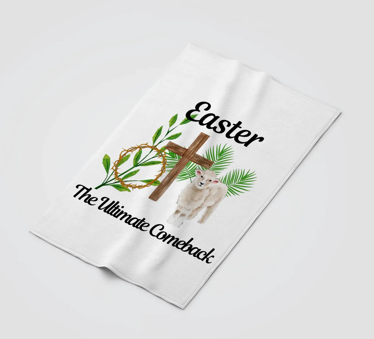Ostern: Das ultimative Comeback Er ist auferstanden, wir erheben uns in seiner Herrlichkeit Fleecedecke von Lionandlamb