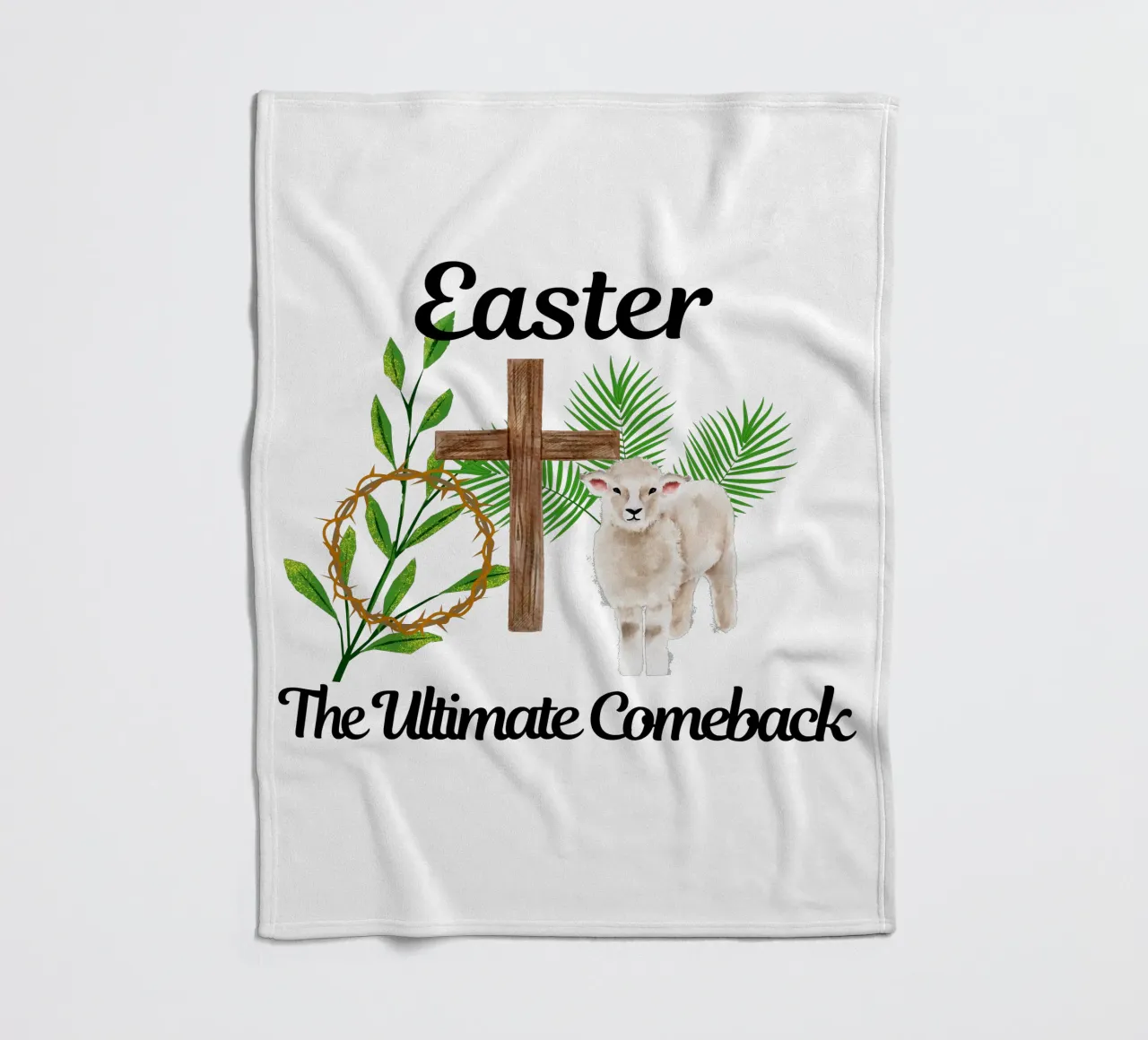 Ostern: Das ultimative Comeback Er ist auferstanden, wir erheben uns in seiner Herrlichkeit Fleecedecke von Lionandlamb