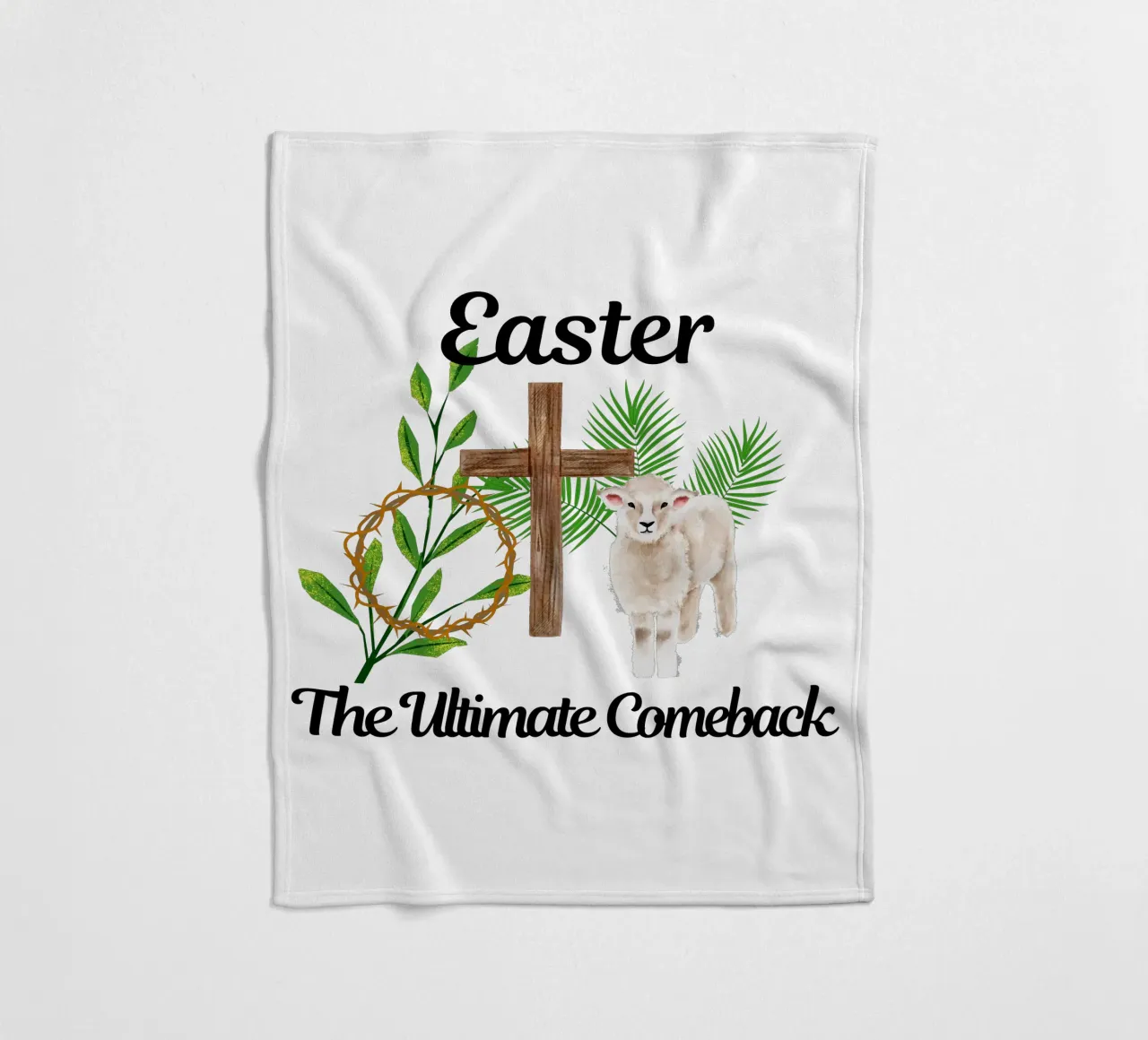 Ostern: Das ultimative Comeback Er ist auferstanden, wir erheben uns in seiner Herrlichkeit Fleecedecke von Lionandlamb