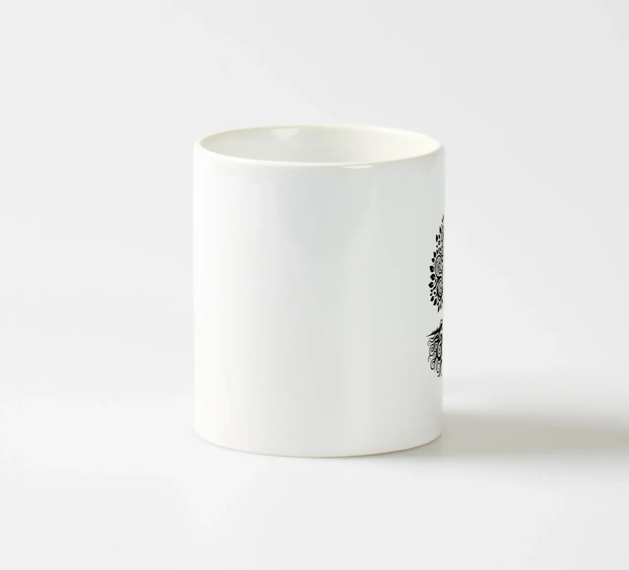 Albero della vita in bianco e nero tazza in ceramica da Spiritual Touch