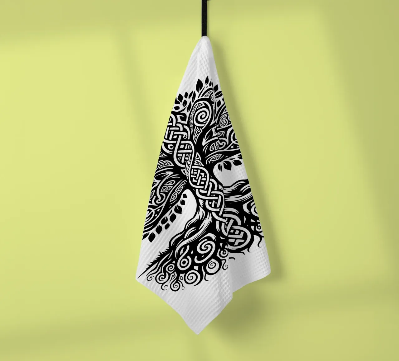 Albero della vita in bianco e nero canovaccio da cucina da Spiritual Touch