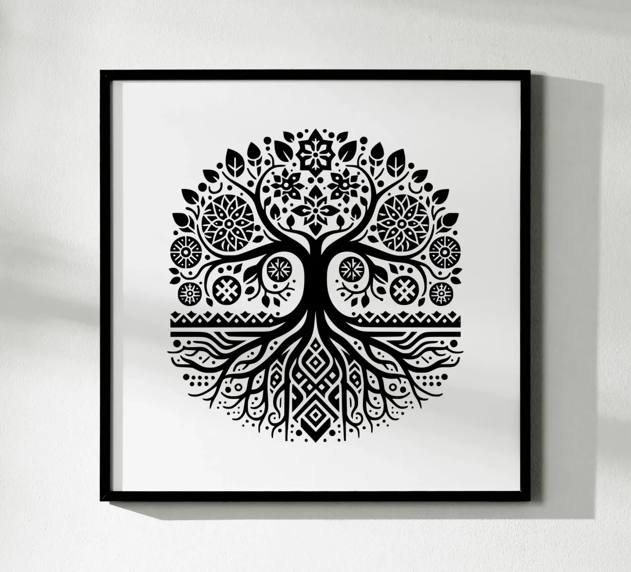 Albero della vita in bianco e nero carta hahnemühle da Spiritual Touch