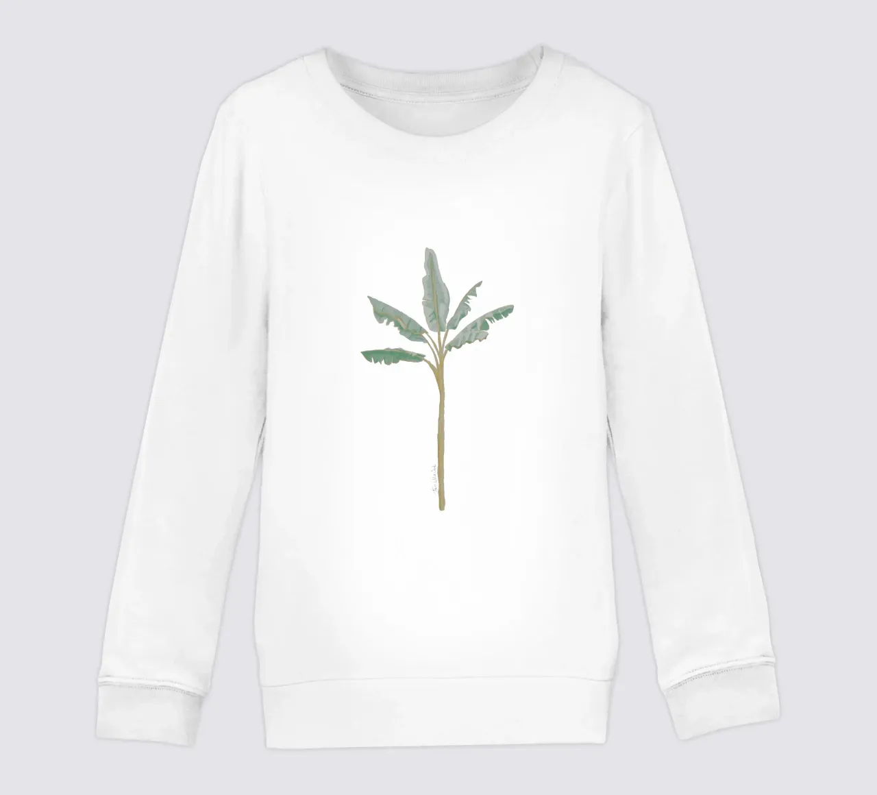 Banana Tree Plant Boho Minimalista Illustrazione ad acquerello felpa bambino da This Wild Soul - Illustration