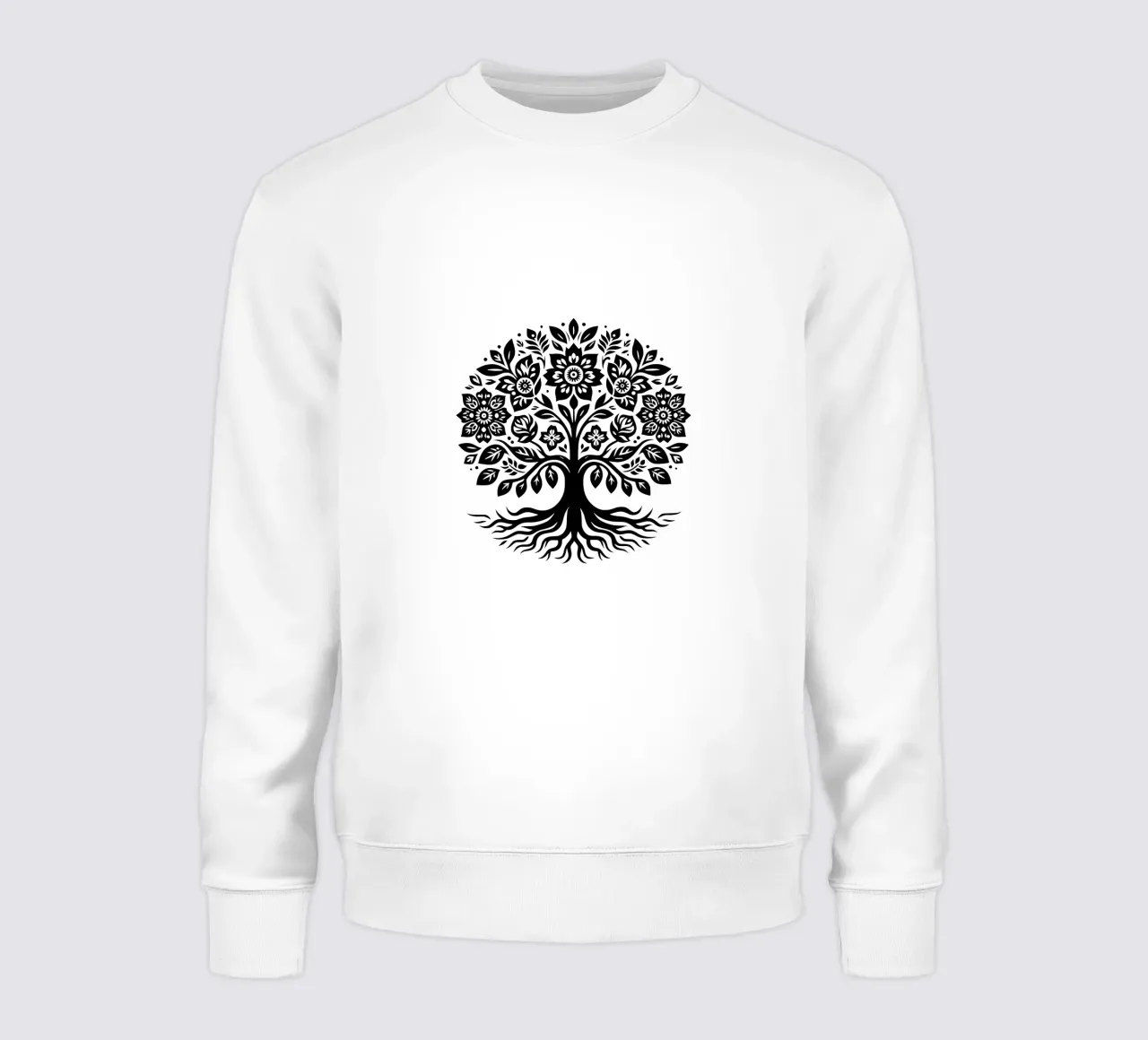 Albero della vita in bianco e nero felpa da Spiritual Touch
