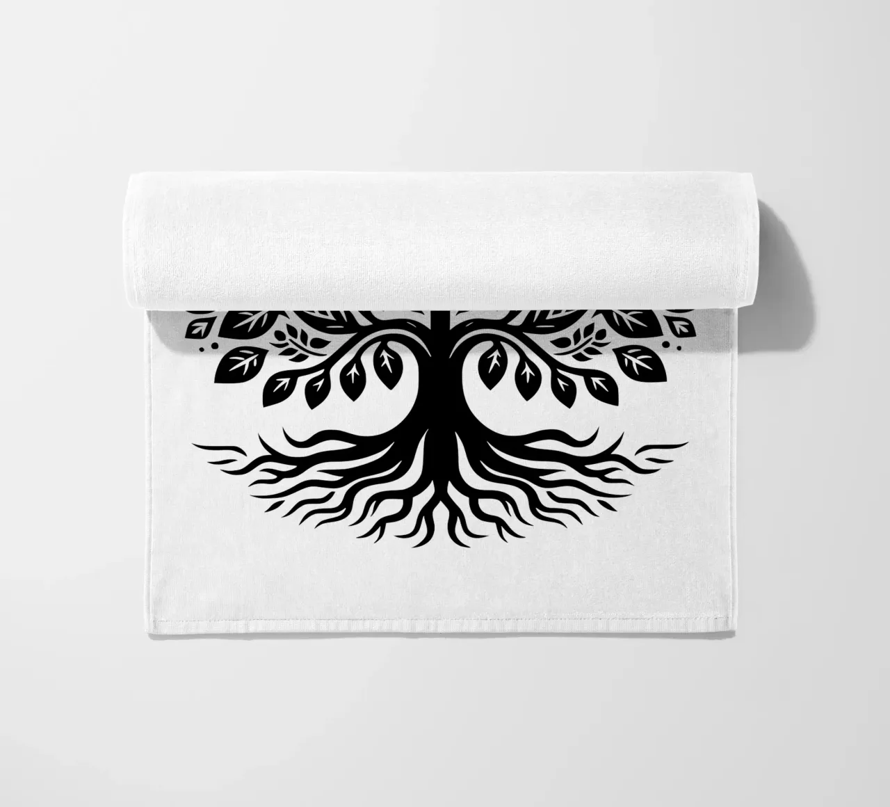 Albero della vita in bianco e nero telo mare da Spiritual Touch