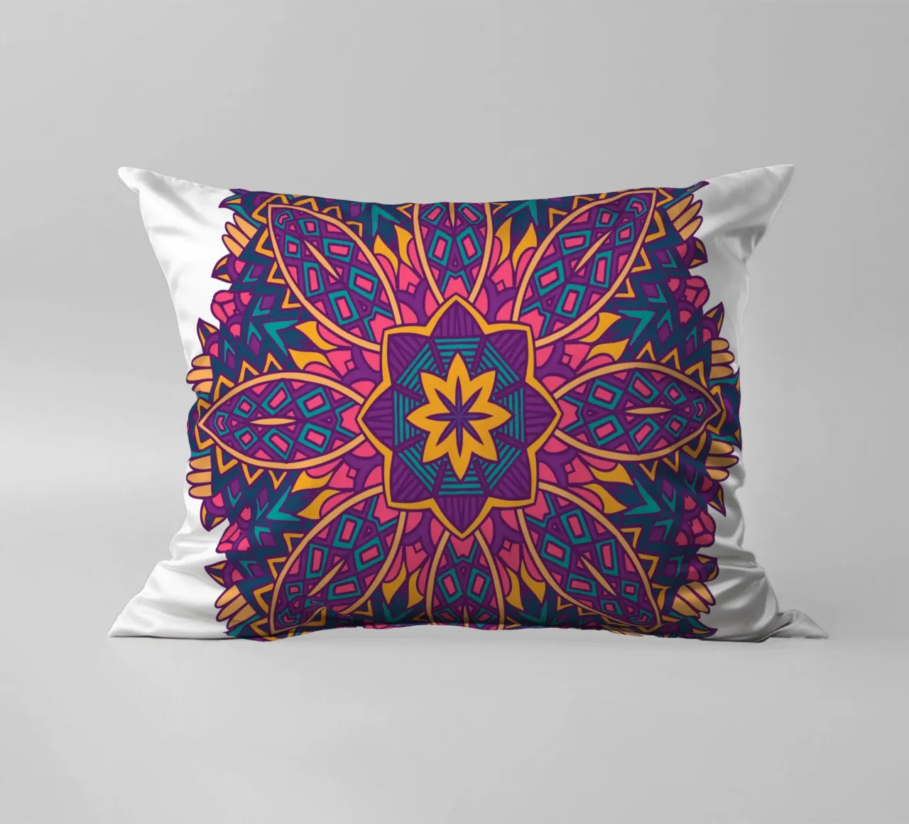 Mandala colorato e intricato cuscino da Spiritual Touch