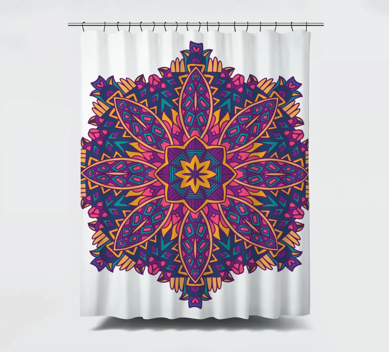 Mandala coloré et complexe rideau de douche de Spiritual Touch