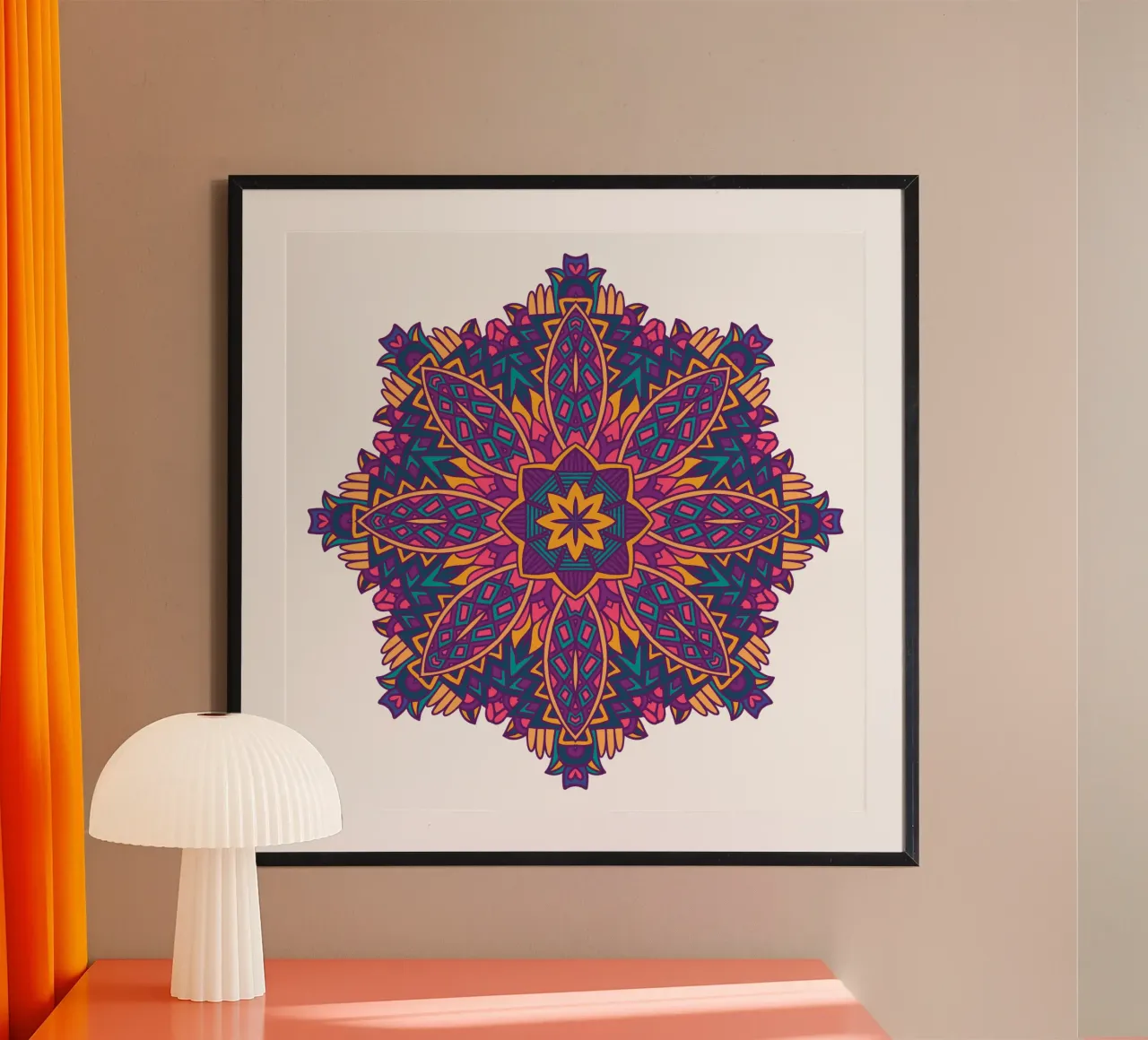 Mandala colorato e intricato carta hahnemühle da Spiritual Touch