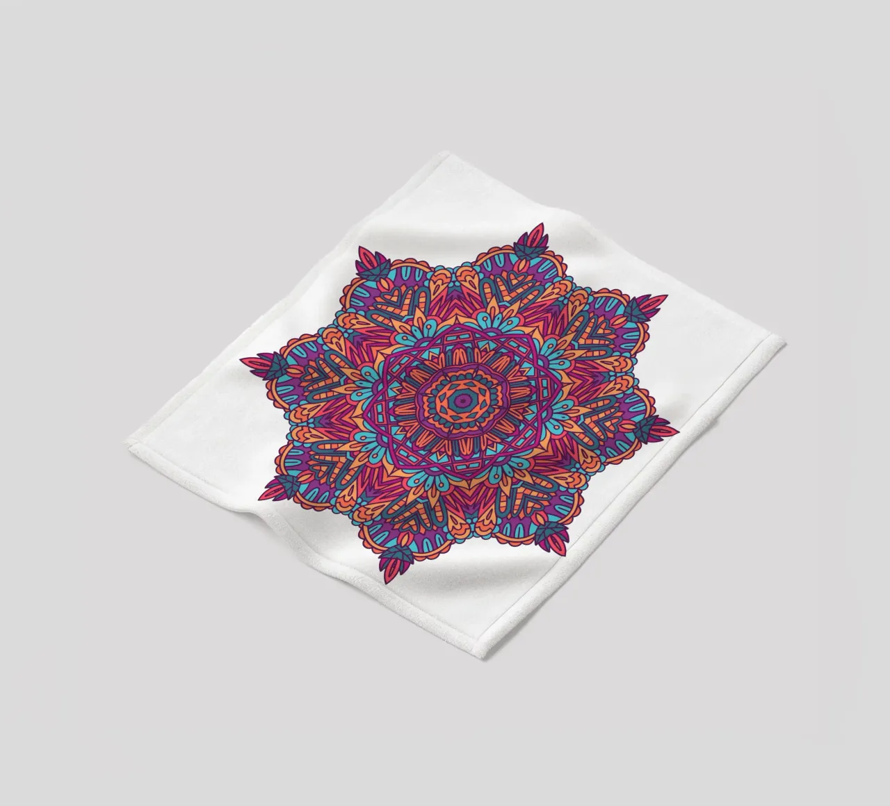 Mandala colorato e intricato coperta in pile da Spiritual Touch