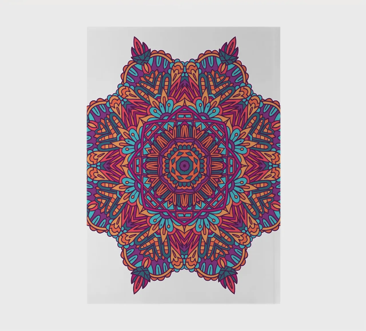 Mandala coloré et complexe carnet de notes de Spiritual Touch