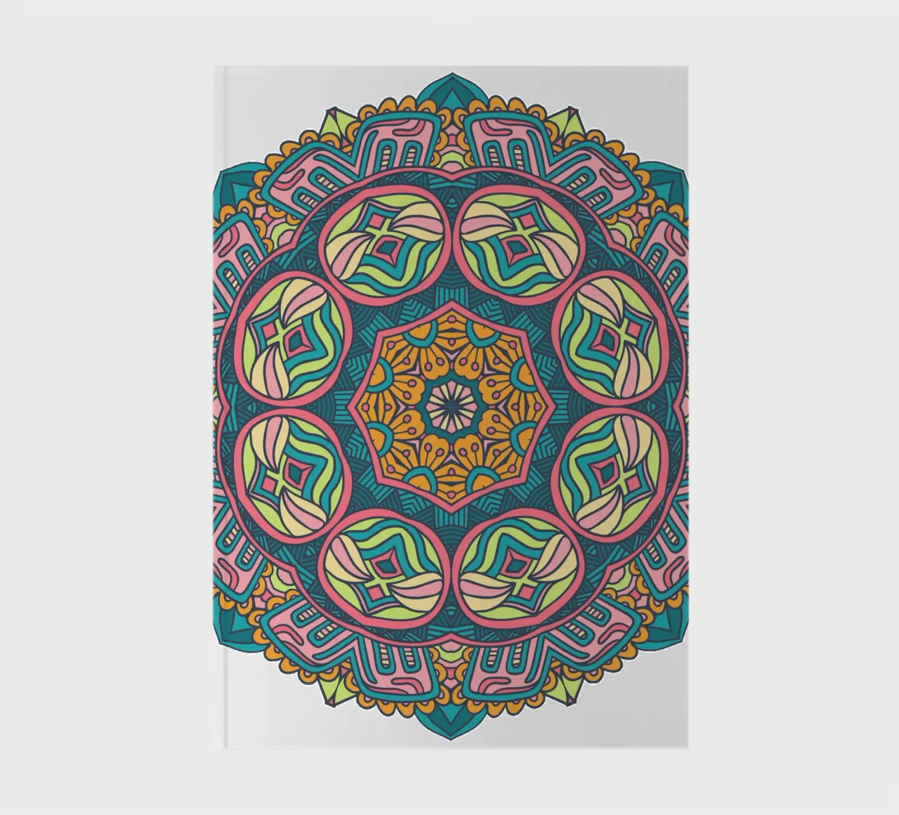 Mandala coloré et complexe carnet de notes de Spiritual Touch