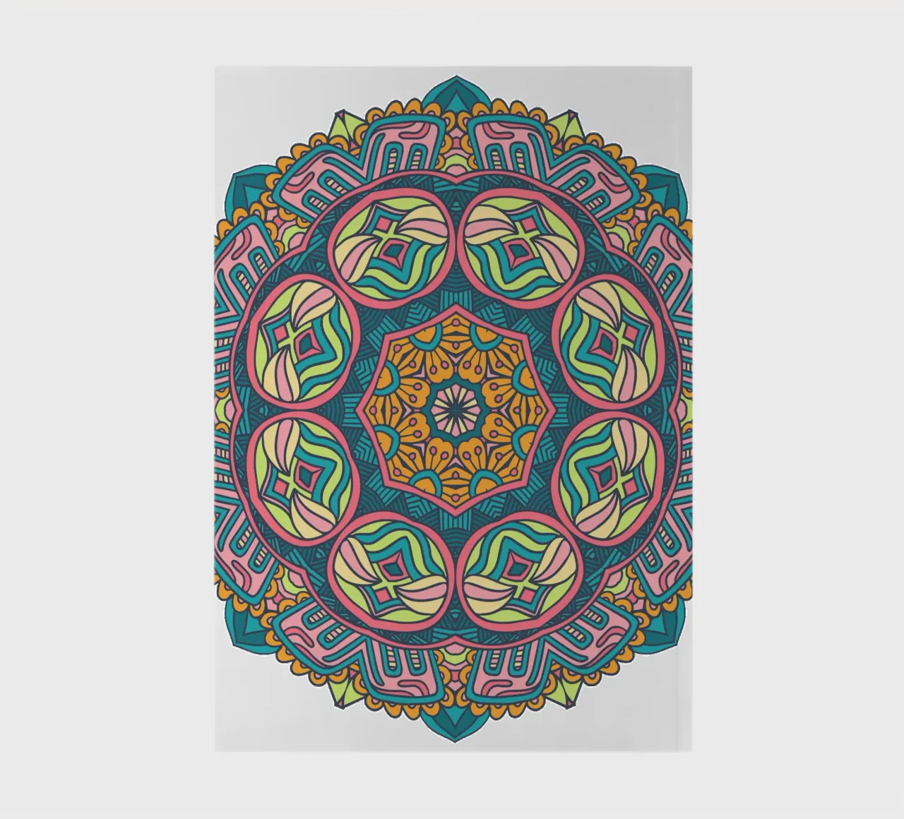 Mandala coloré et complexe carnet de notes de Spiritual Touch