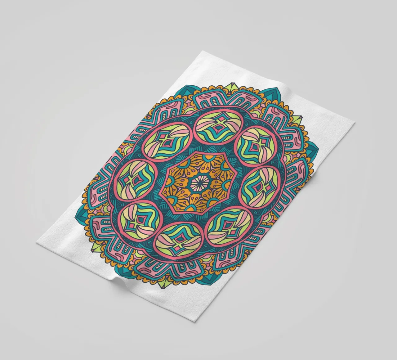 Mandala colorato e intricato telo mare da Spiritual Touch