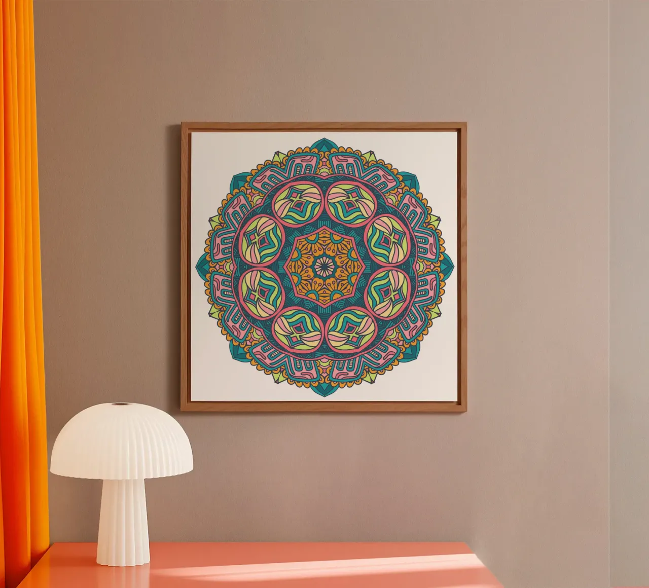 Colorful Intricate Mandala forex plate by Spiritual Touch