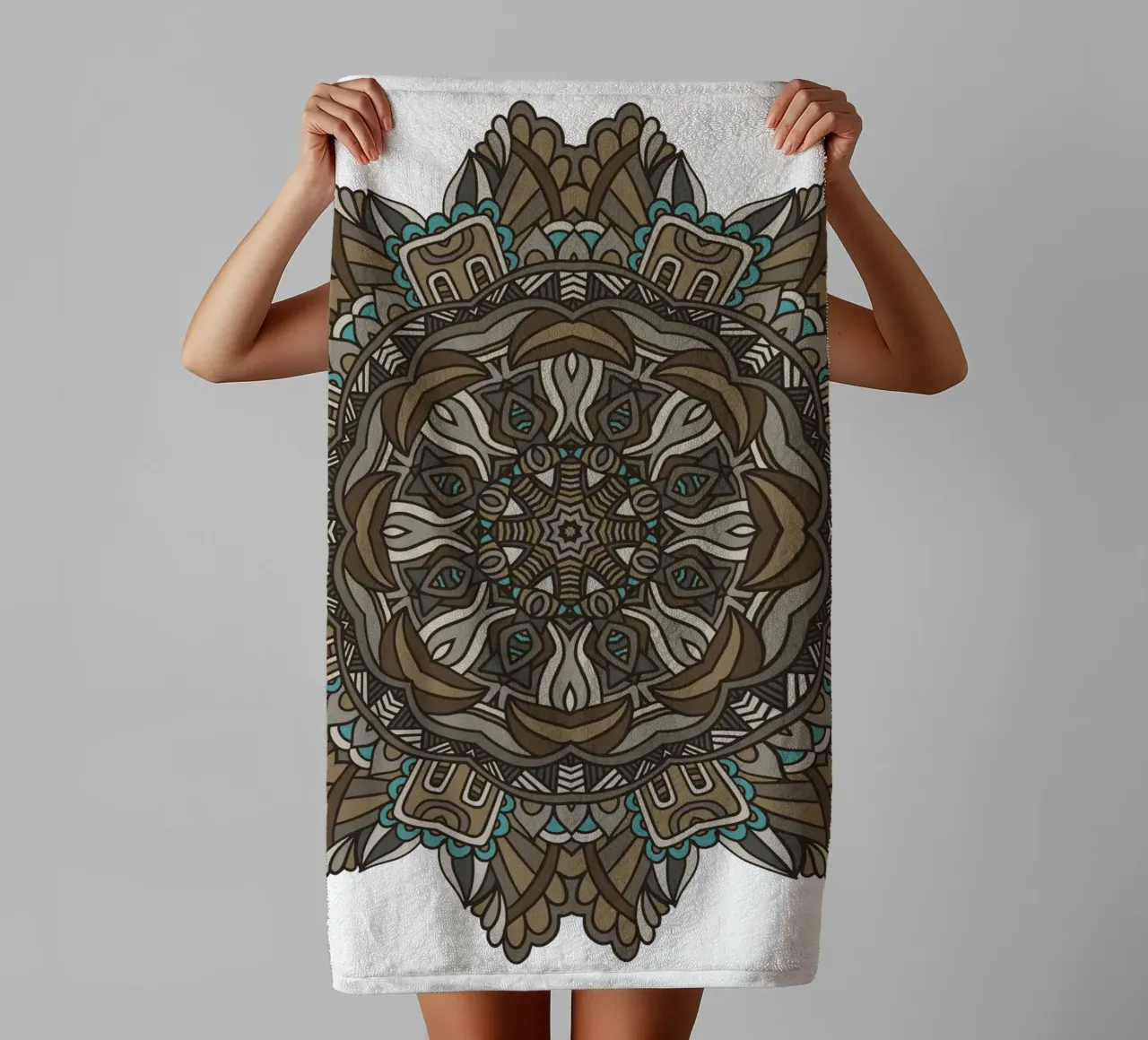 Mandala coloré et complexe serviette de bain de Spiritual Touch