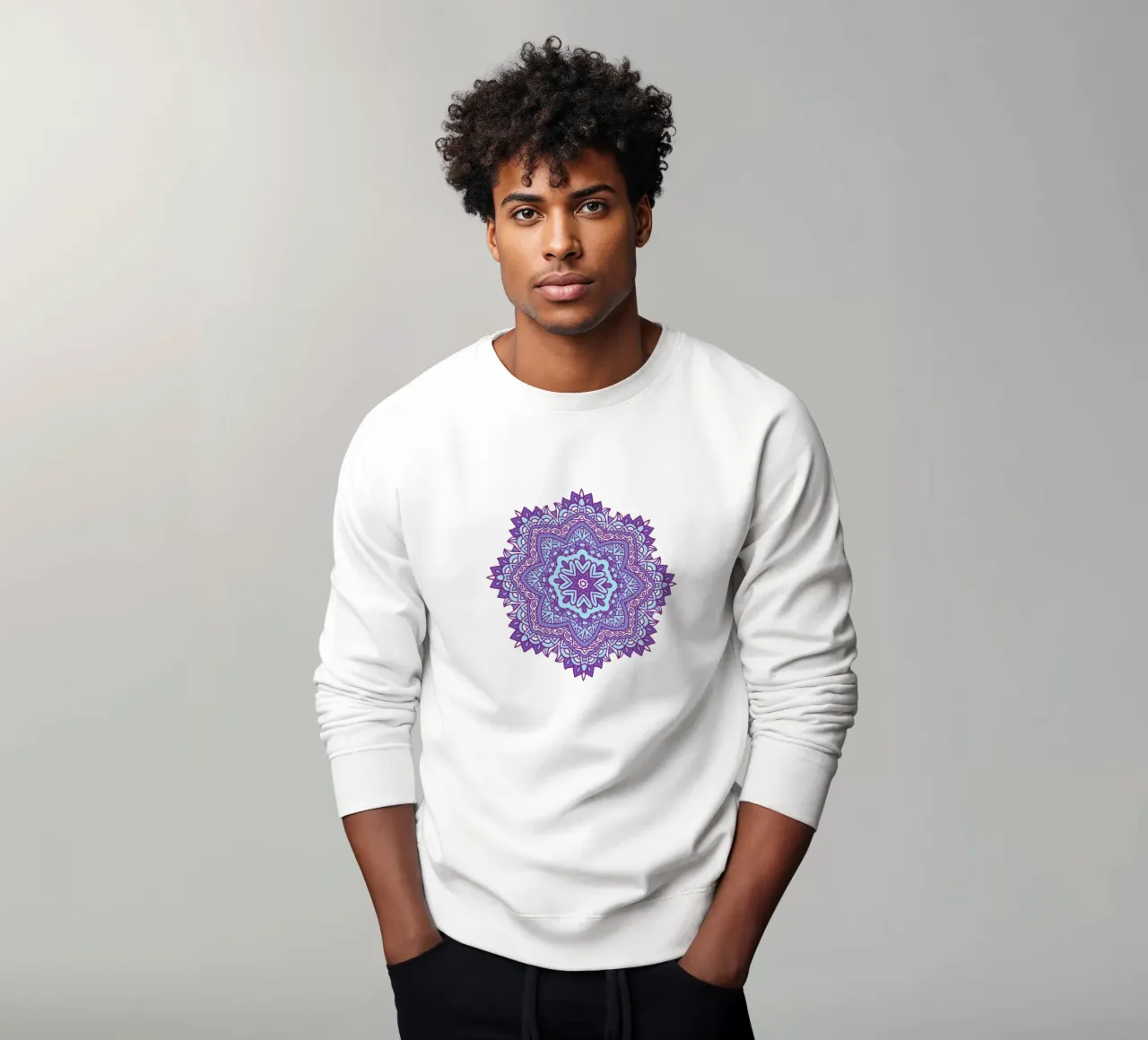Mandala colorato e intricato felpa da Spiritual Touch