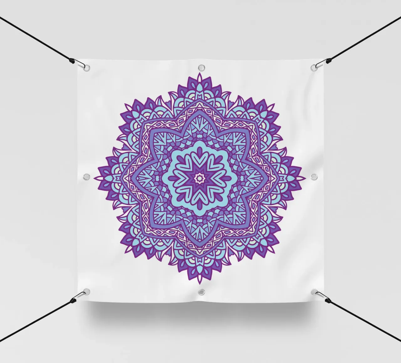 Mandala colorato e intricato telo in pvc da Spiritual Touch