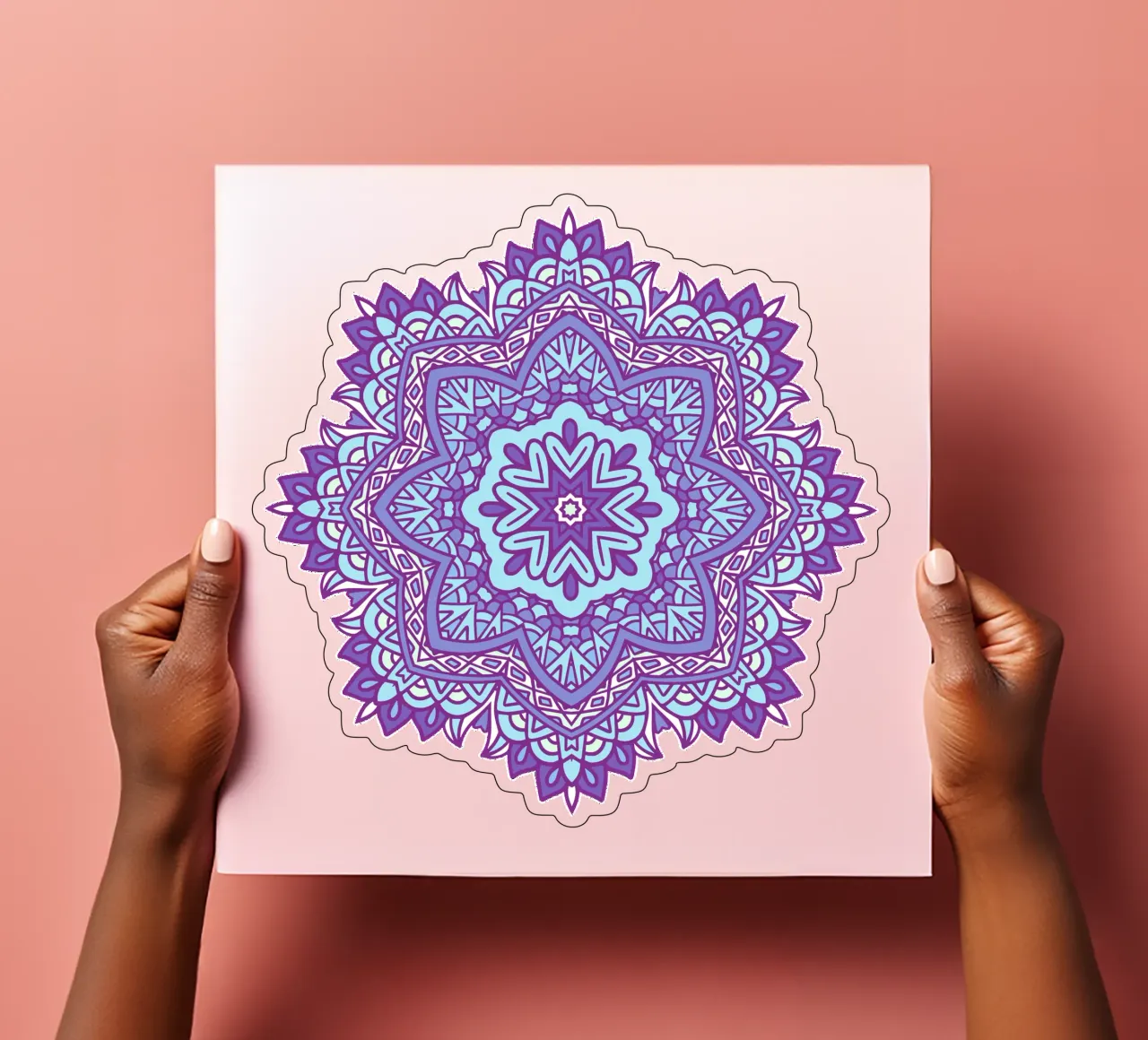 Colorful Intricate Mandala sticker sheet by Spiritual Touch