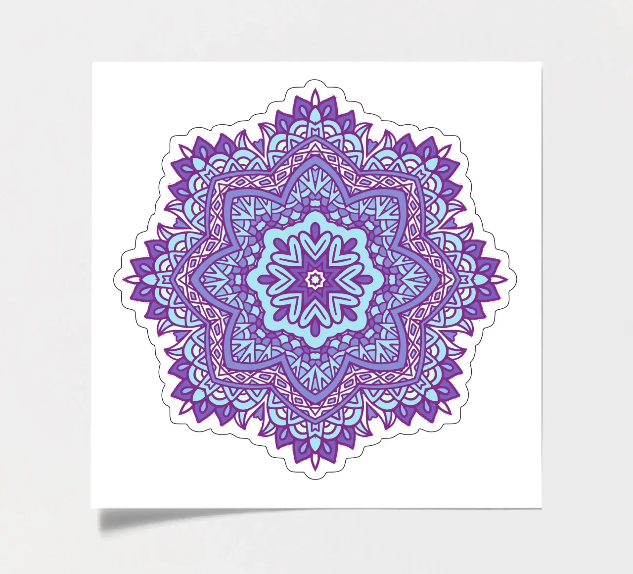 Colorful Intricate Mandala sticker sheet by Spiritual Touch