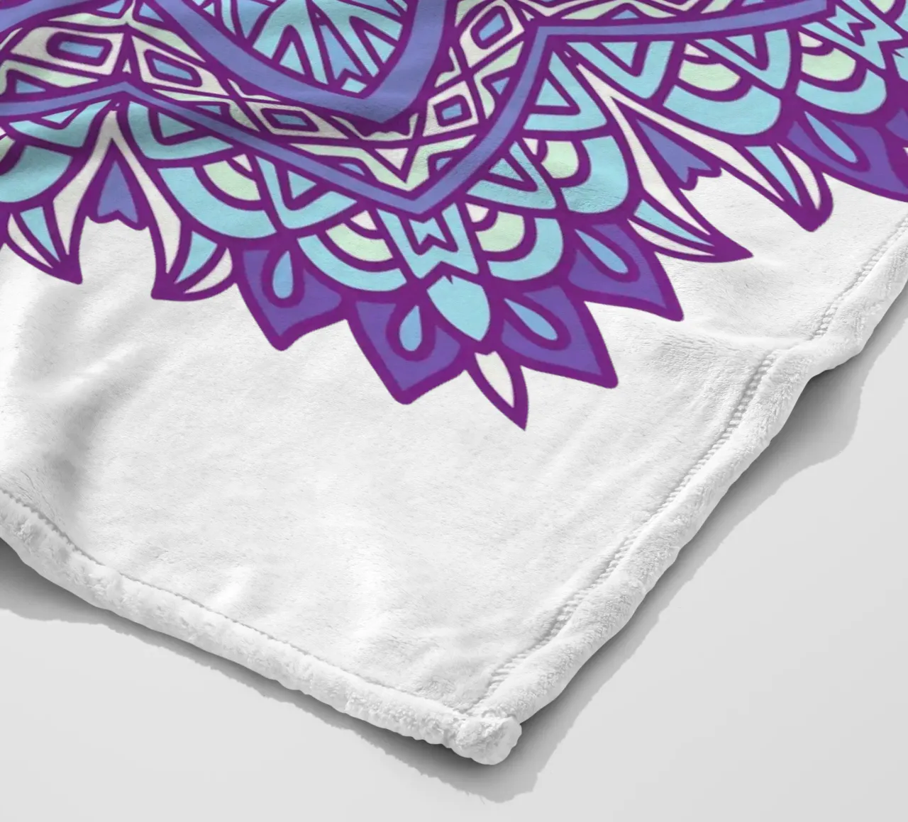 Mandala colorato e intricato coperta in pile da Spiritual Touch