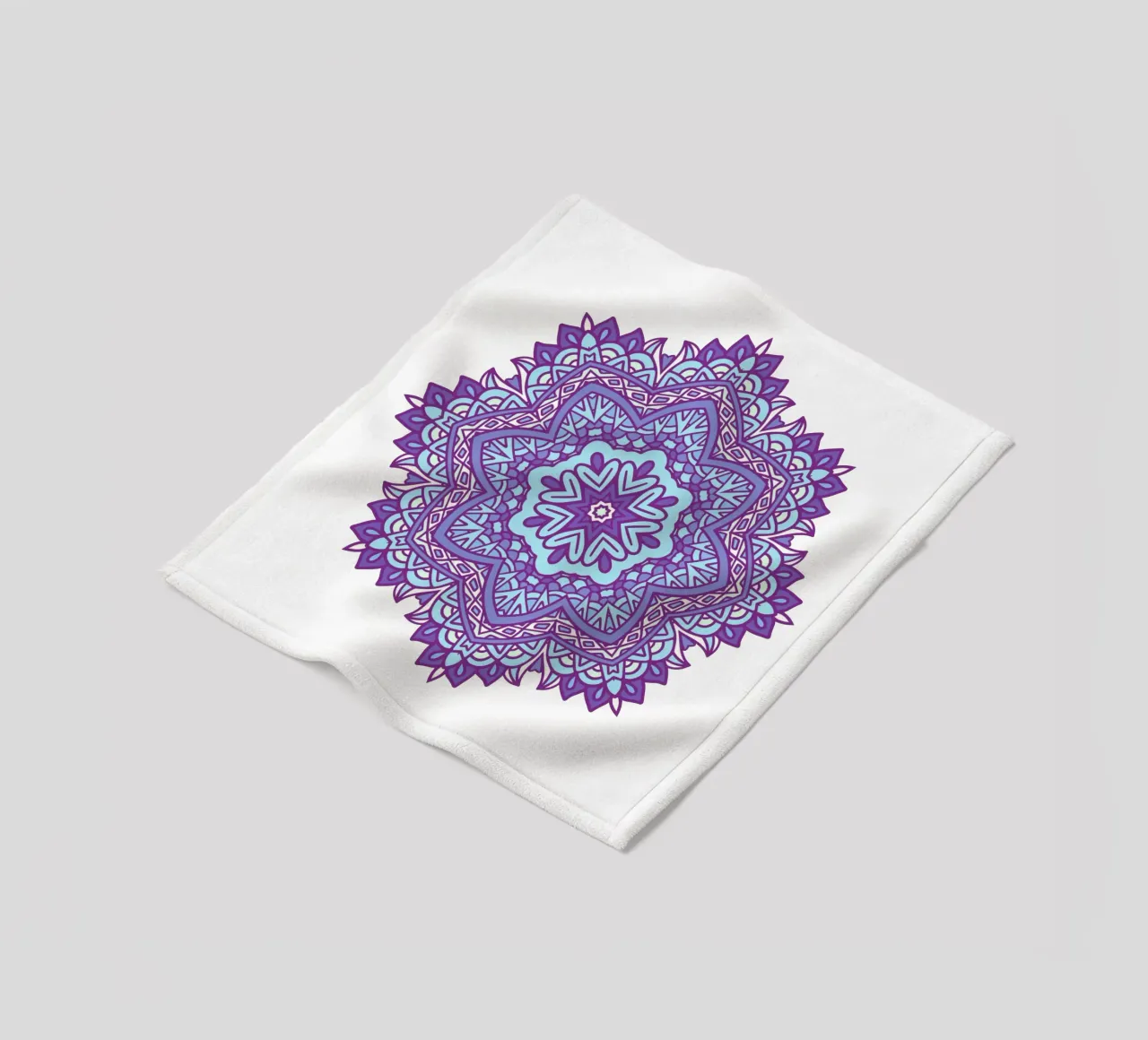 Mandala colorato e intricato coperta in pile da Spiritual Touch