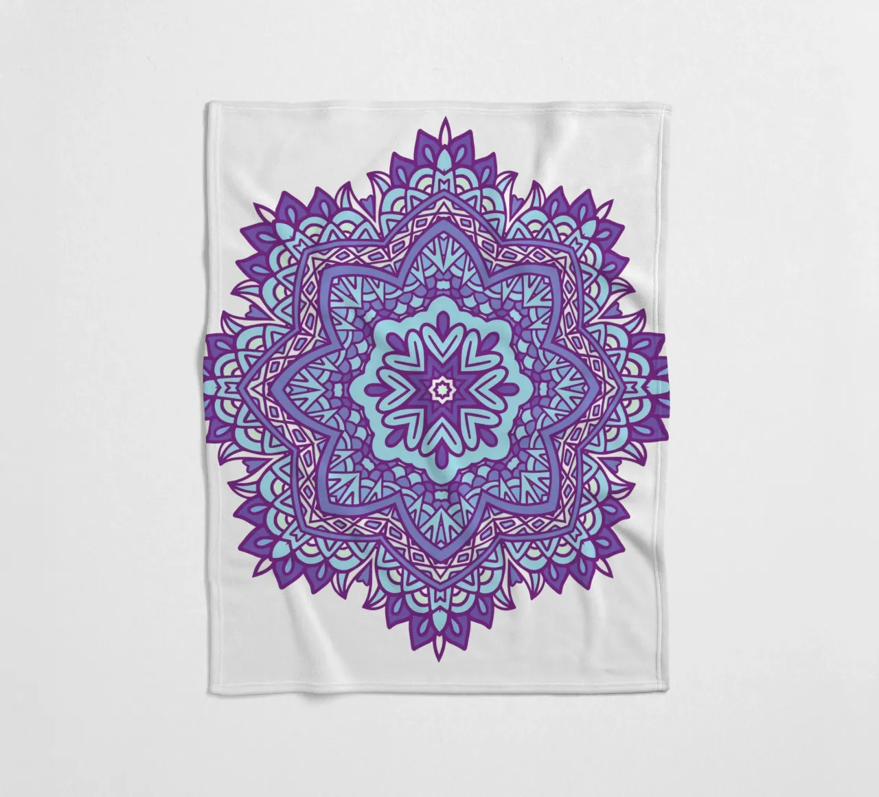Mandala colorato e intricato coperta in pile da Spiritual Touch