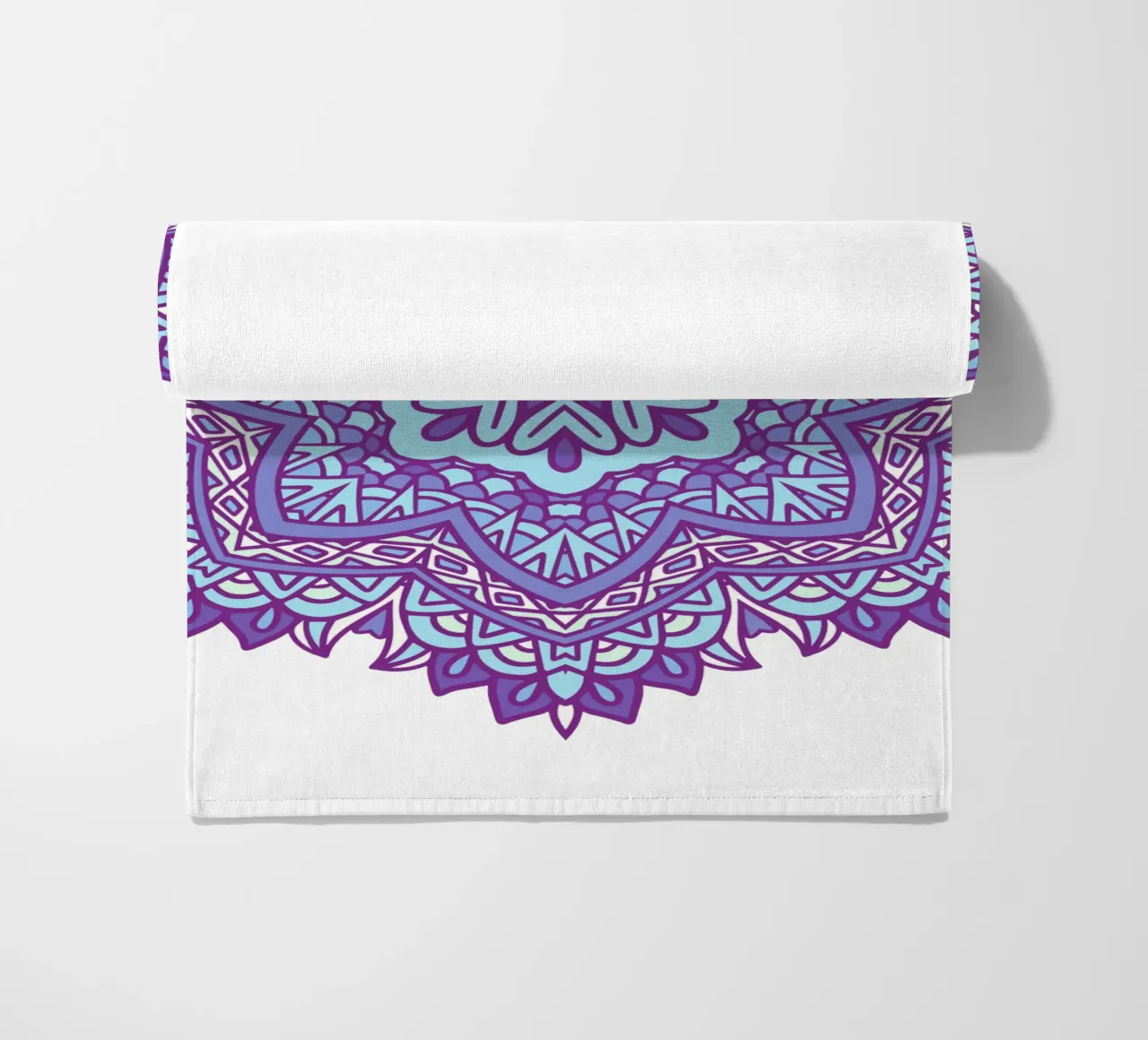 Colorful Intricate Mandala beach towel by Spiritual Touch