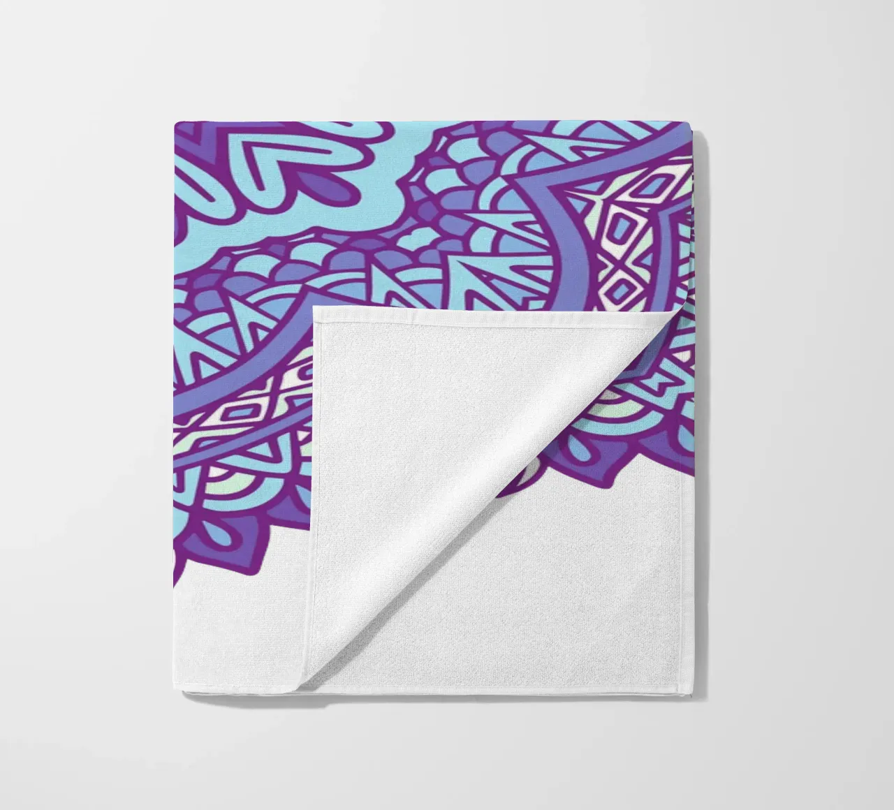 Colorful Intricate Mandala beach towel by Spiritual Touch