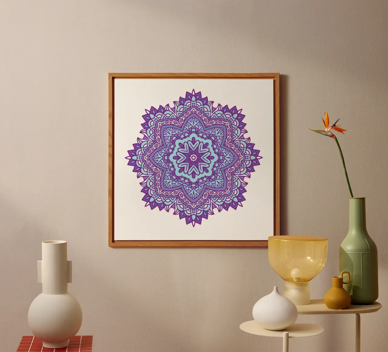Colorful Intricate Mandala forex plate by Spiritual Touch
