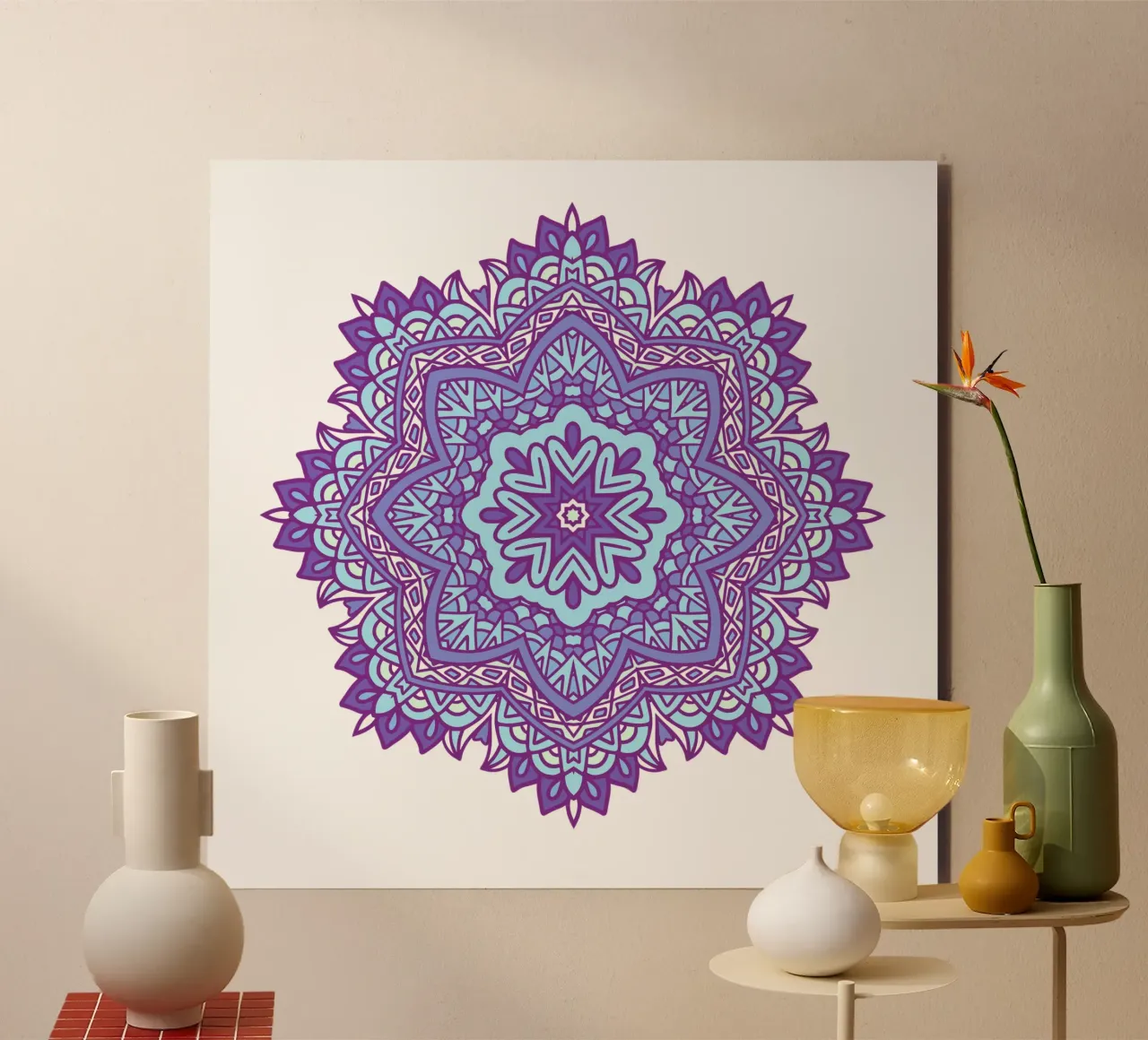 Colorful Intricate Mandala forex plate by Spiritual Touch