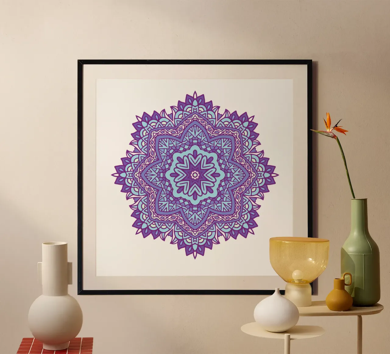 Mandala colorato e intricato carta hahnemühle da Spiritual Touch