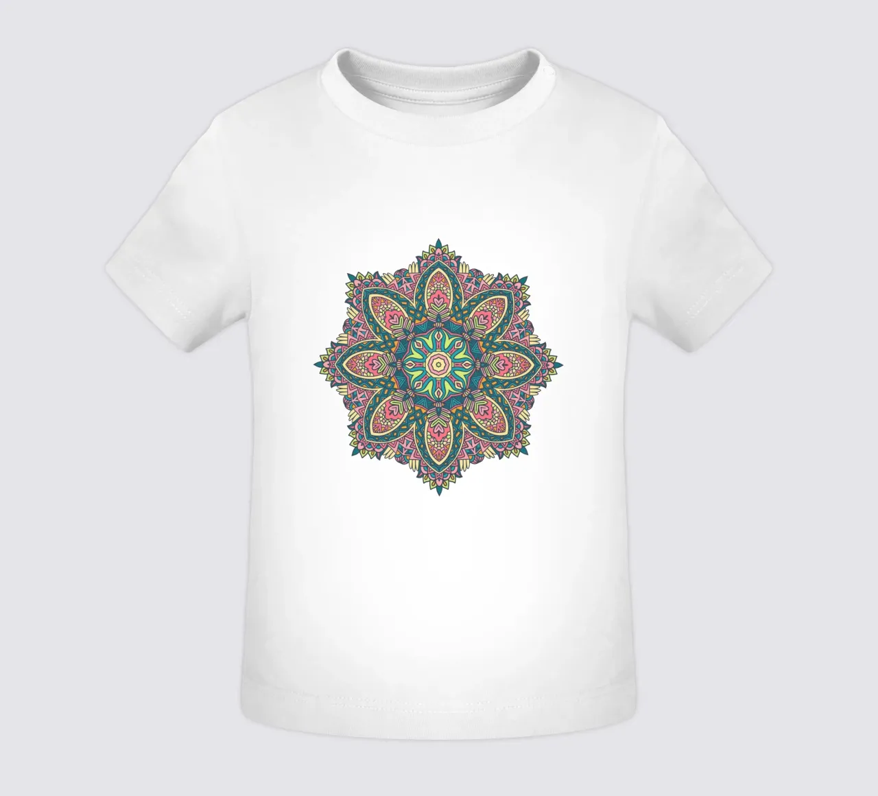 Mandala colorato e intricato maglietta neonato da Spiritual Touch