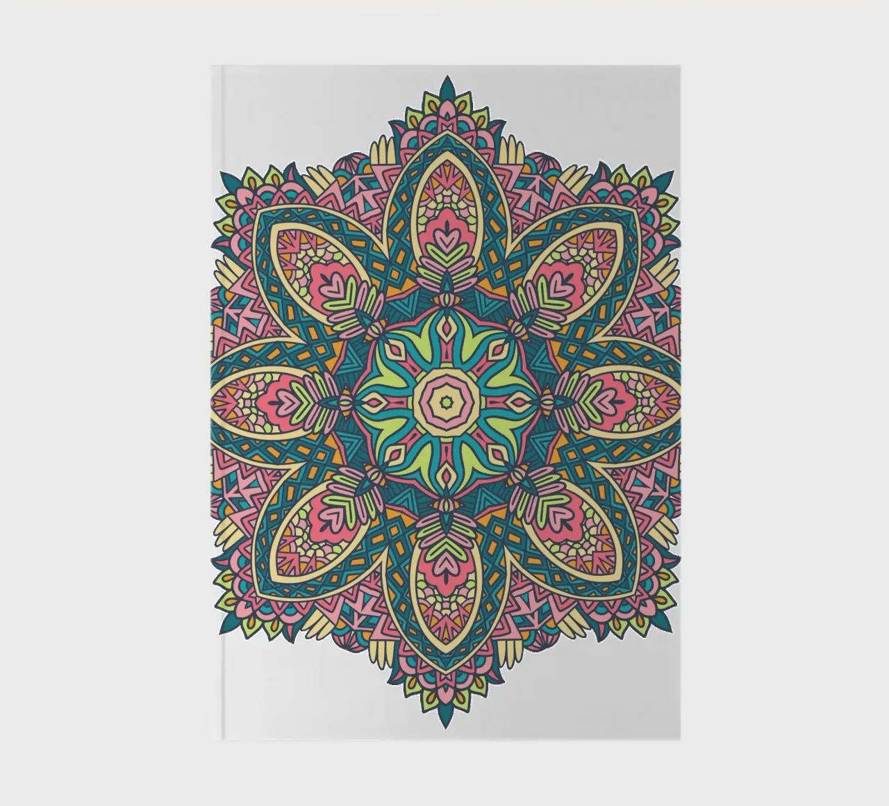 Mandala coloré et complexe carnet de notes de Spiritual Touch