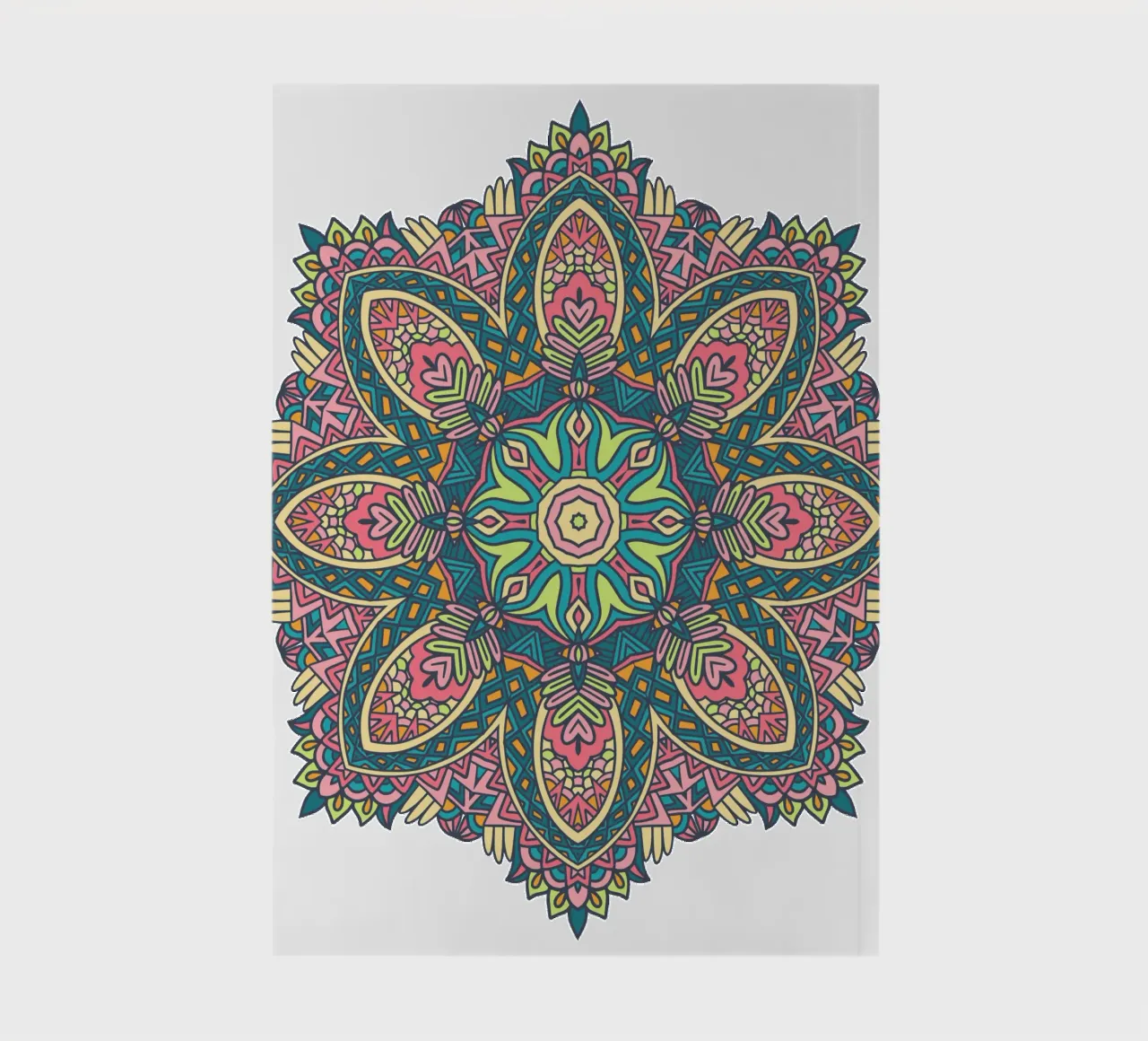 Mandala coloré et complexe carnet de notes de Spiritual Touch