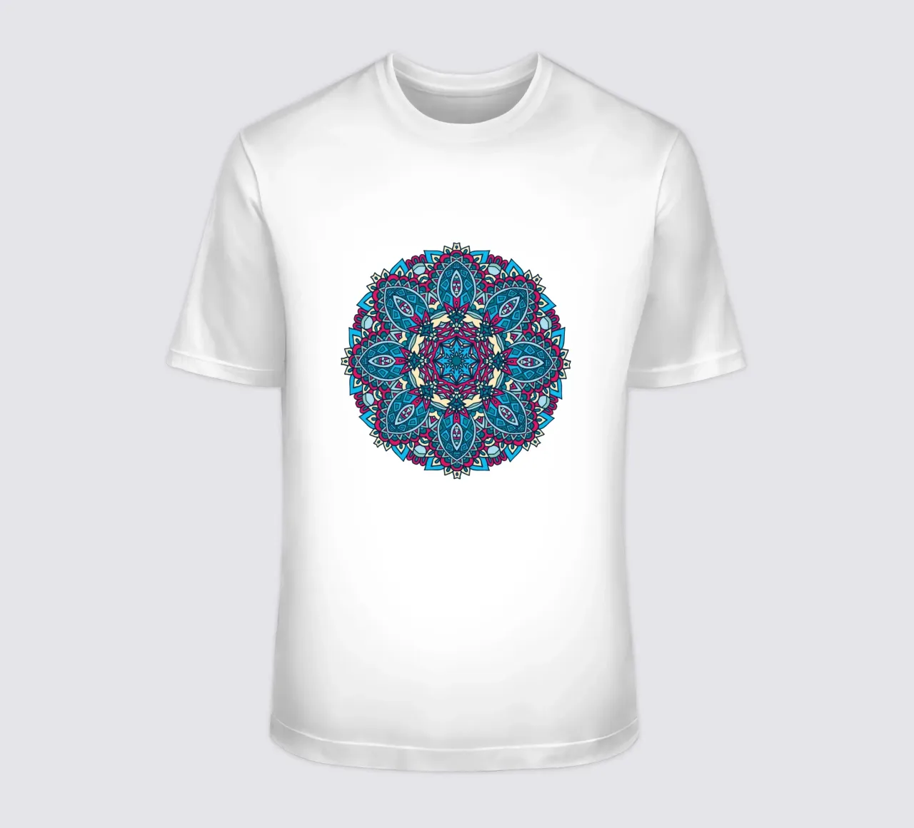 Mandala colorato e intricato t-shirt da Spiritual Touch