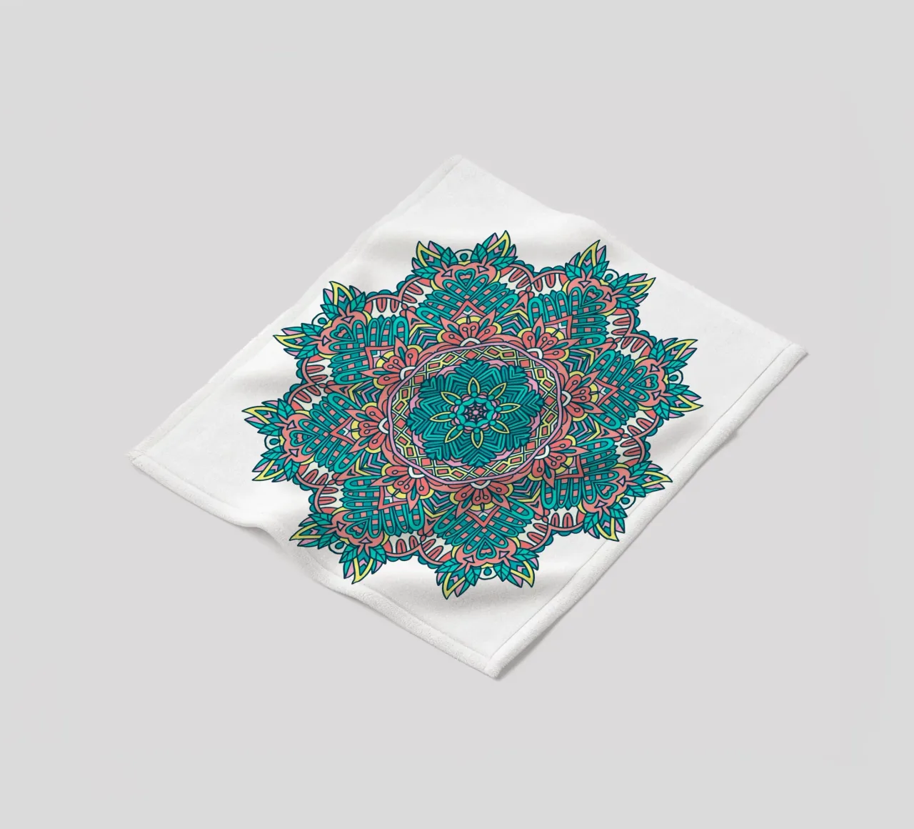 Mandala colorato e intricato coperta in pile da Spiritual Touch