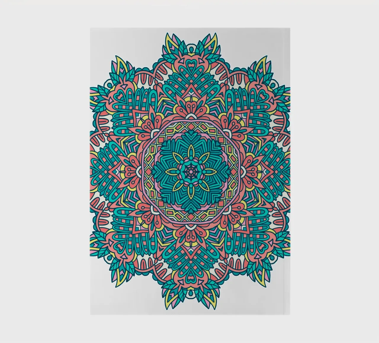 Mandala coloré et complexe carnet de notes de Spiritual Touch
