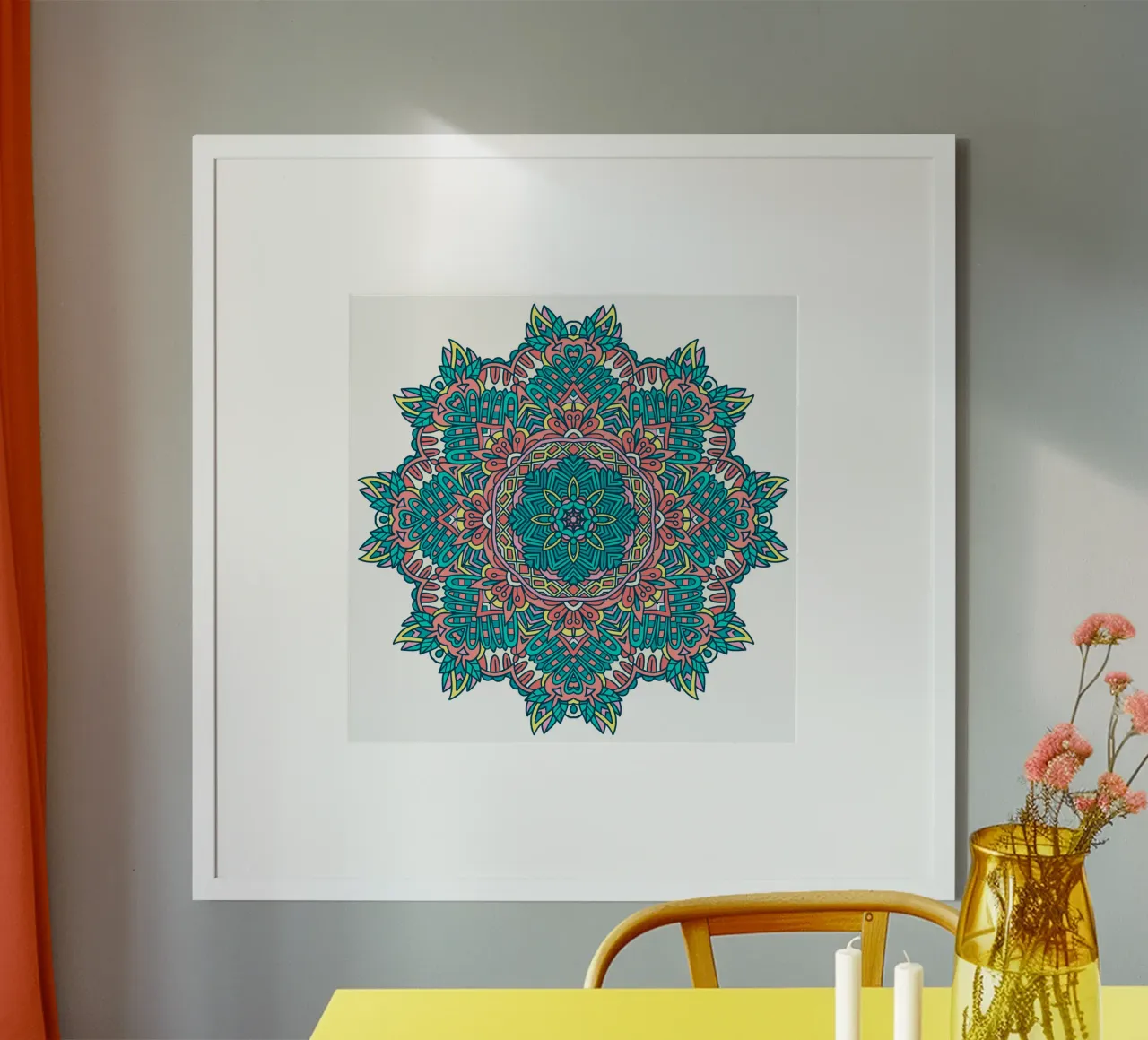 Mandala coloré et complexe hahnemühle de Spiritual Touch