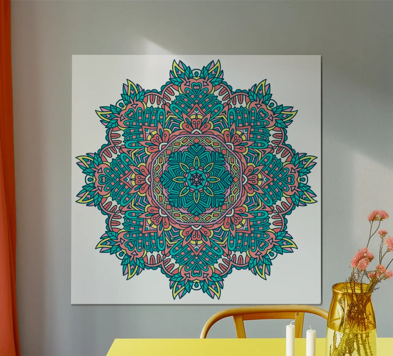 Mandala coloré et complexe hahnemühle de Spiritual Touch