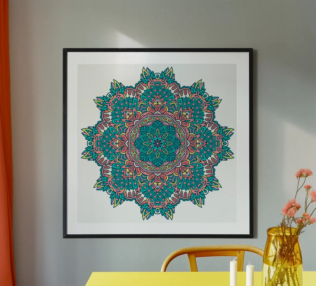 Mandala coloré et complexe hahnemühle de Spiritual Touch