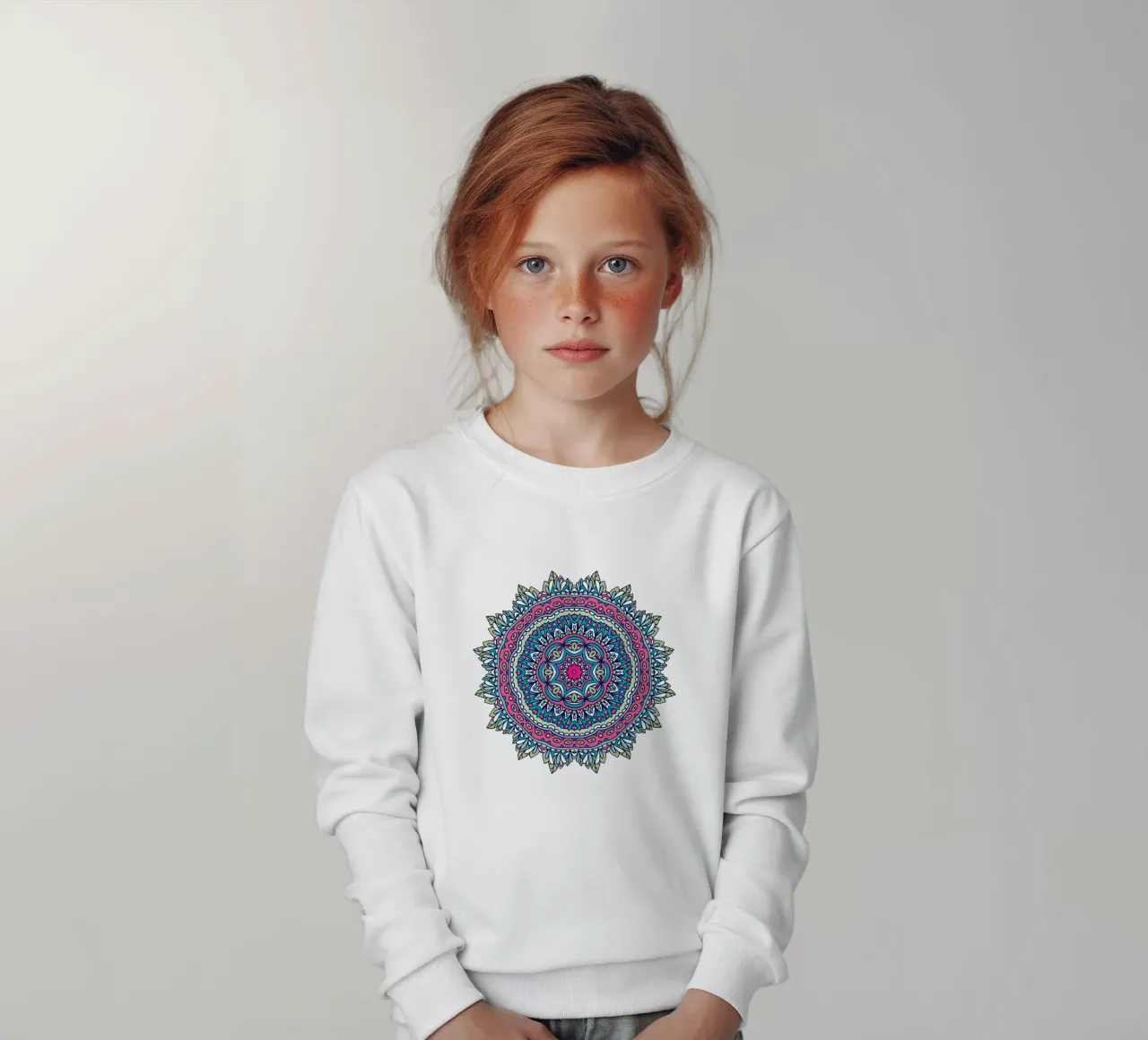 Mandala colorato e intricato felpa bambino da Spiritual Touch