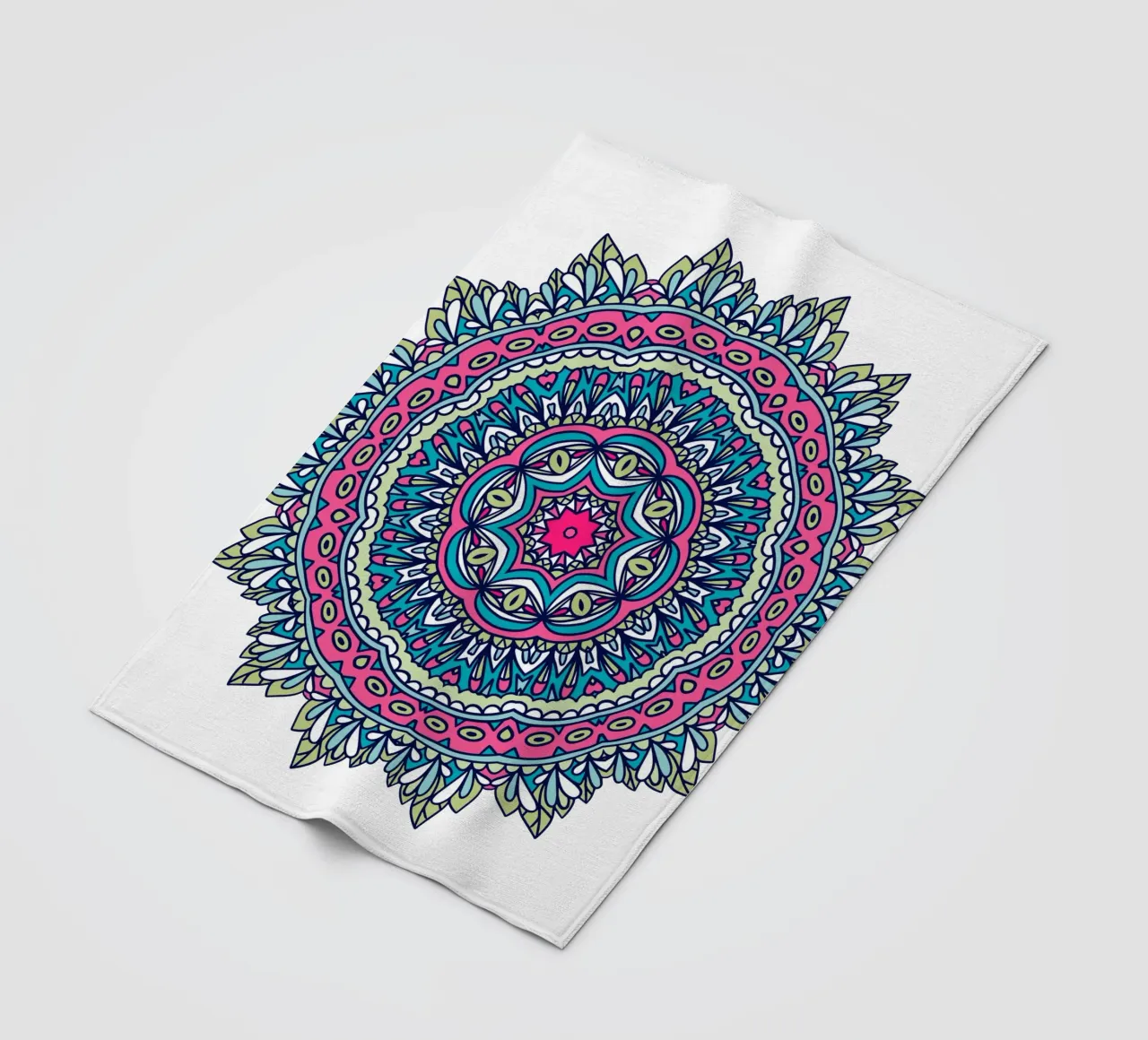 Mandala colorato e intricato coperta in pile da Spiritual Touch