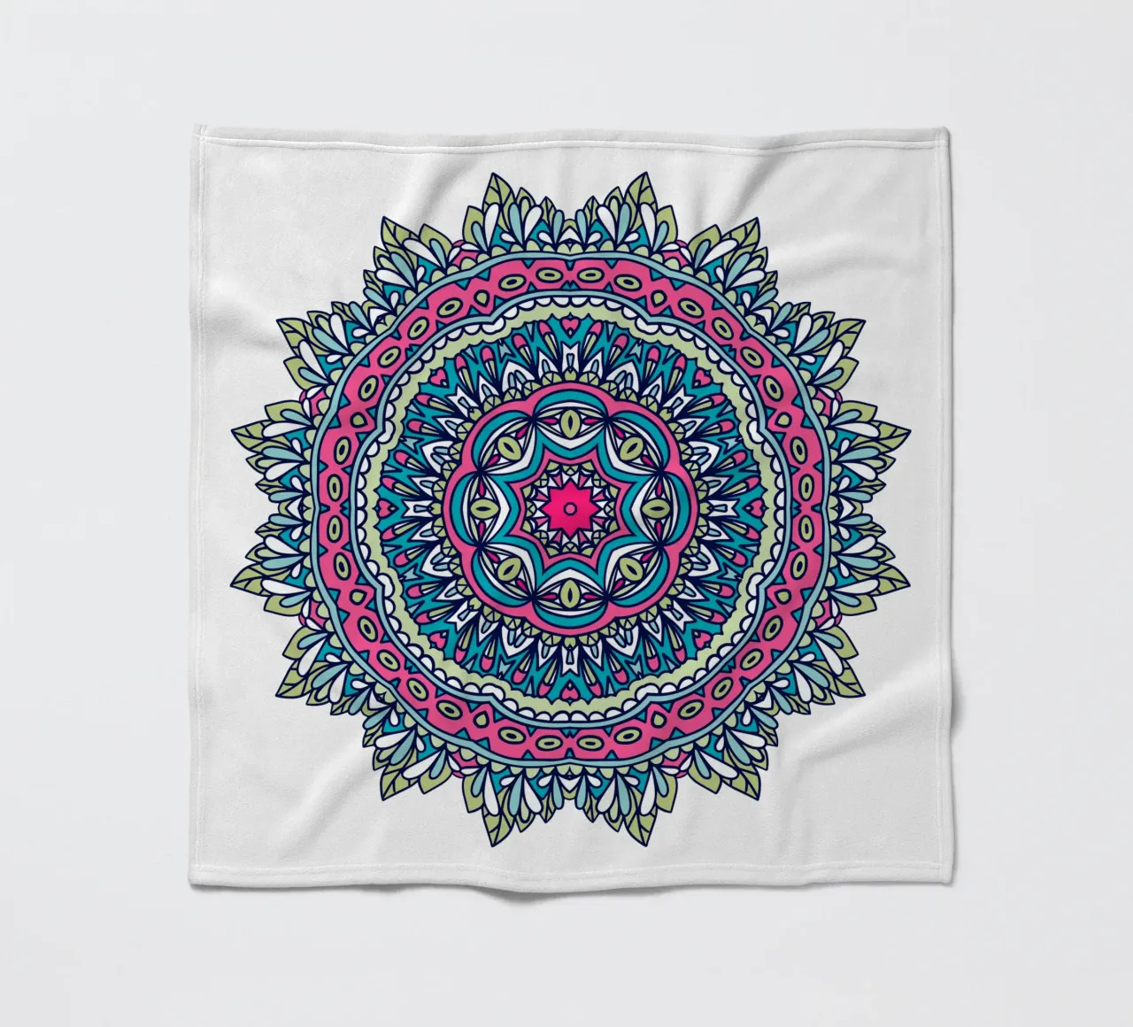 Mandala colorato e intricato coperta in pile da Spiritual Touch