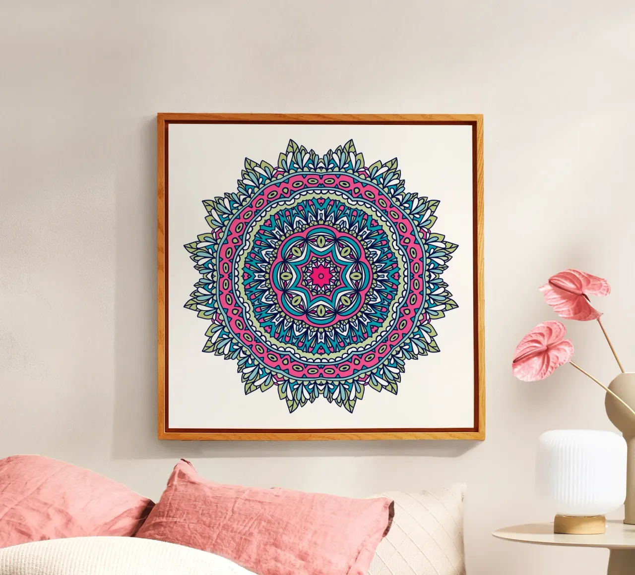 Mandala colorato e intricato plexiglass da Spiritual Touch