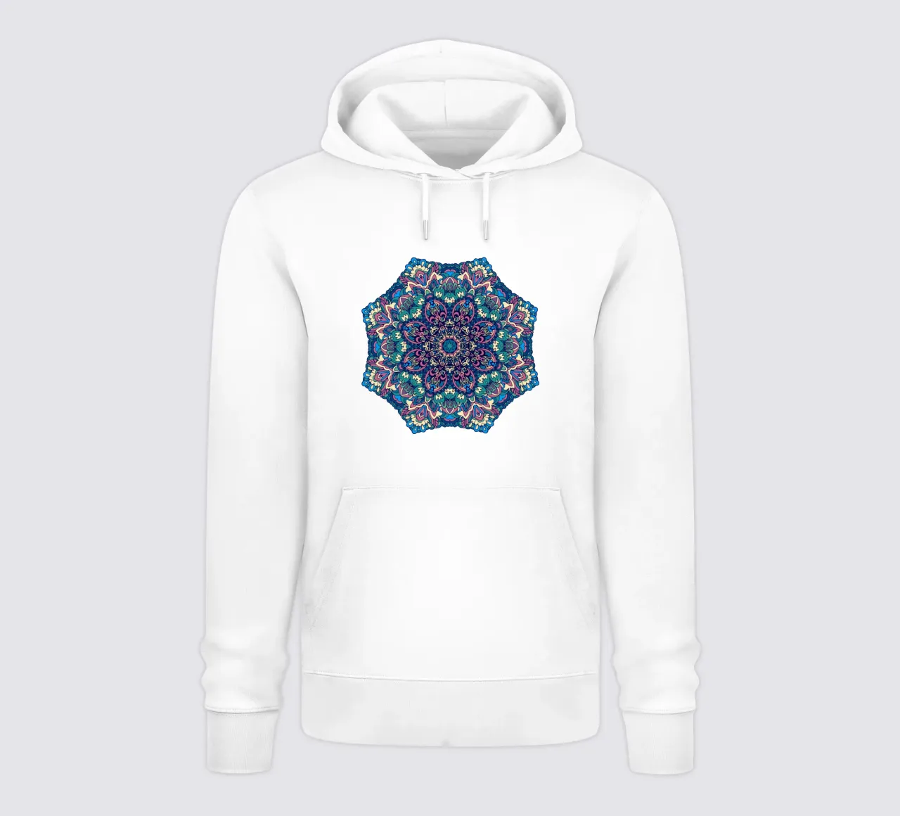 Mandala colorato e intricato felpa con cappuccio da Spiritual Touch