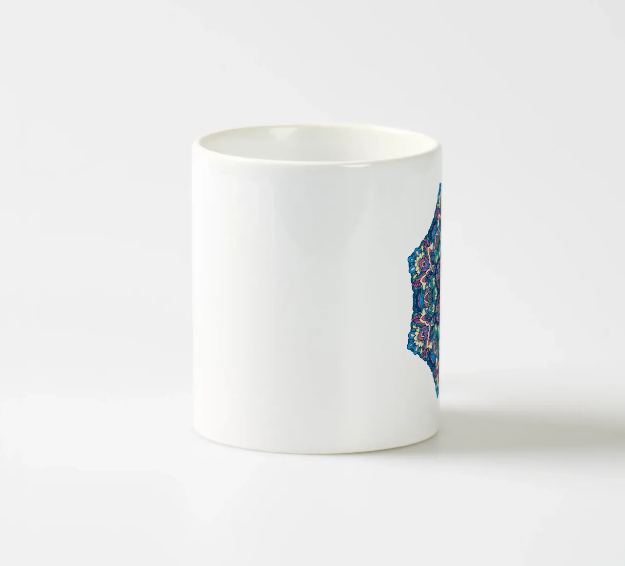 Mandala colorato e intricato tazza in ceramica da Spiritual Touch